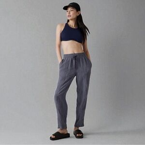 ATHLETA RETREAT LINEN ANKLE RAINING ROCK PANTS SIZE XL